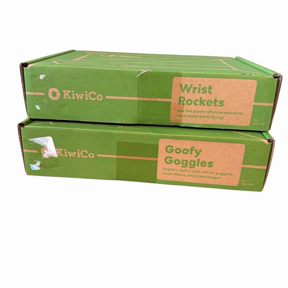 kiwi co crate Lot Wrist Rockets & Goofy Goggles New Age 5-8